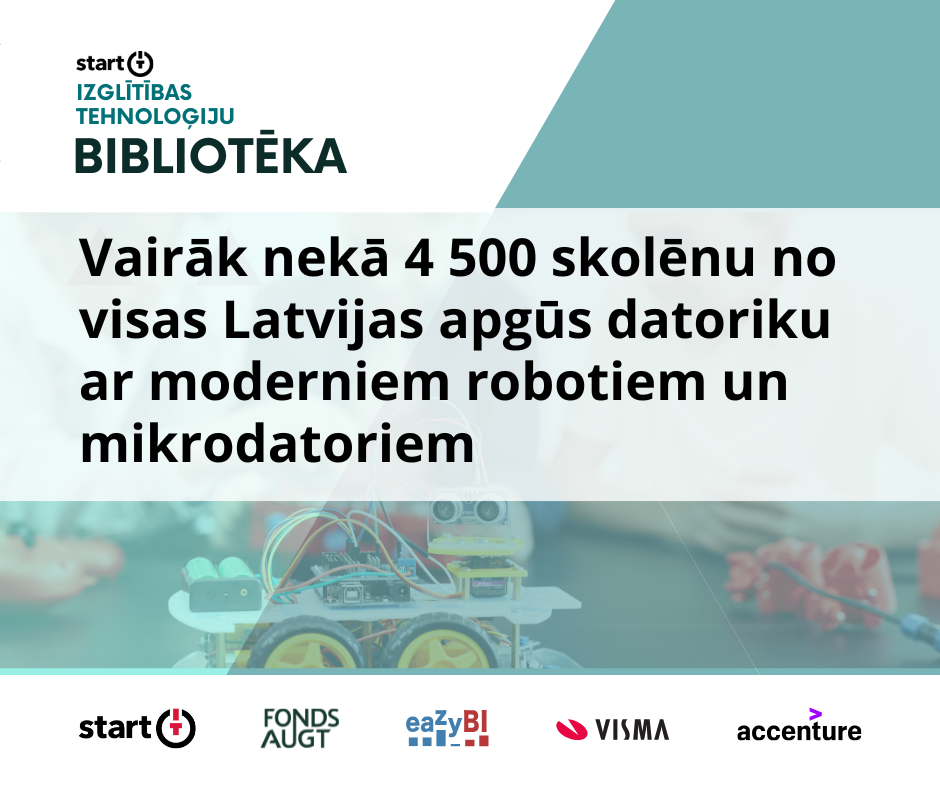 Vairāk nekā 4 500 skolēnu no visas Latvijas apgūs datoriku ar moderniem robotiem un mikrodatoriem